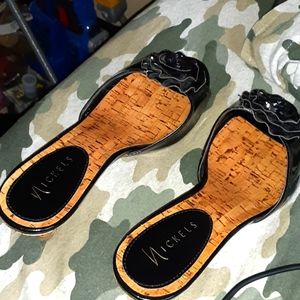 NICKELS OPEN TOE HEELS NRMINT CONDITION